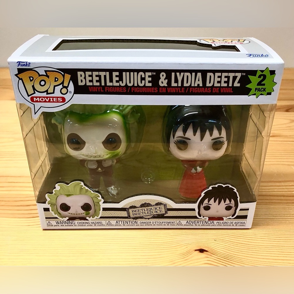 Funko Pop Beetlejuice & Lydia Deetz Figures